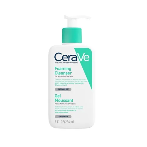 Sữa rửa mặt Cerave Foaming Facial Cleanser cho da dầu dạng gel tạo bọt