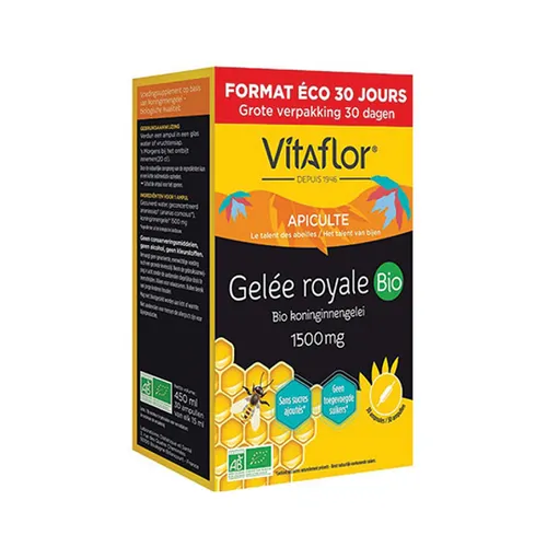 Sữa Ong Chúa Vitaflor Gelée Royale Bio 1500mg Pháp Hộp 30 Ống