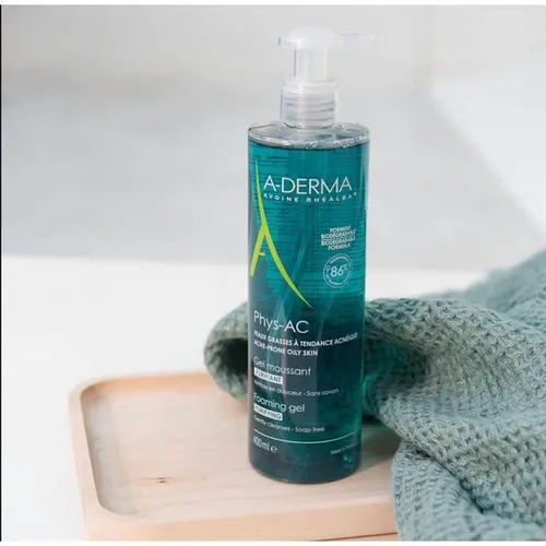 Gel Rửa Mặt A-Derma Phys-AC Purifying Foaming Cho Da Dầu