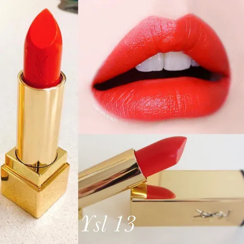Son YSL 13 Le Orange Màu Đỏ Cam