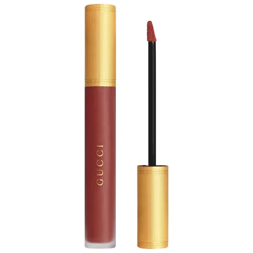 Son Kem Gucci 521 Nellie Cherrie Rouge À Lèvres Liquid Matte Màu Đỏ Gạch