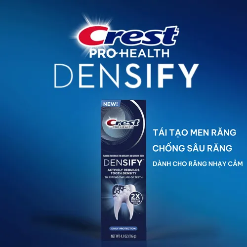 Kem Đánh Răng Crest Pro-Health Densify 116G - Tăng Cường Phục Hồi Men Răng - Mỹ