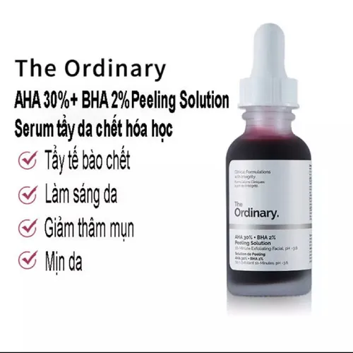 Serum Tẩy Tế Bào Chết The Ordinary AHA 30% BHA 2% Peeling Solution Cải Thiện Mụn