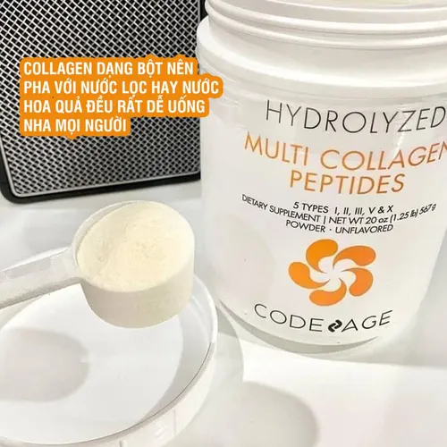 Bột Uống Bổ Sung Collagen Hydrolyzed Multi Collagen Peptides CodeAge 567g