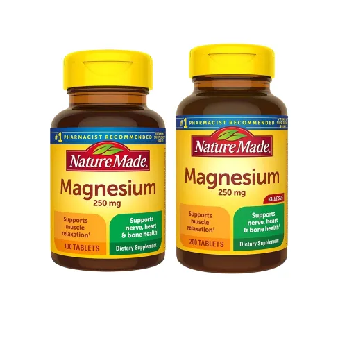 Viên Uống Bổ Sung Magiê Nature Made Magnesium 250mg 200 Viên