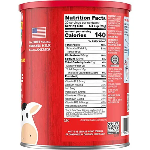 Sữa Tươi Nguyên Kem Dạng Bột Horizon Organic Dry Whole Milk 870g