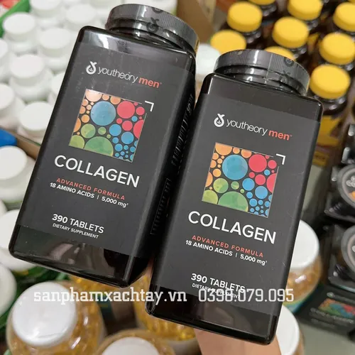  Viên Uống Bổ Sung Collagen Cho Nam Youtheory Mens Collagen Advanced Formula 390 Viên