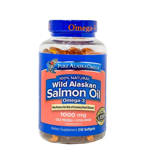 Viên dầu cá hồi Pure Alaska Omega 3 Wild Salmon Oil 1000MG