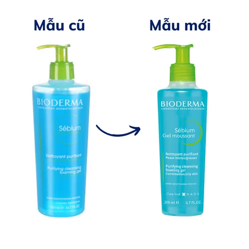 Gel Rửa Mặt Bioderma Sebium Gel Moussant Ngăn Ngừa Mụn Cho Da Dầu 