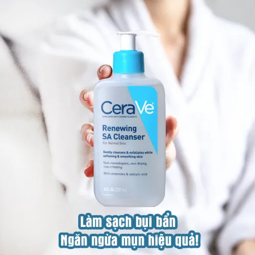 Sửa Rửa Mặt Tẩy Tế Bào Chết Cerave Renewing SA Cleanser