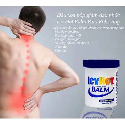 Dầu xoa bóp giảm đau nhức Icy Hot Balm Pain Relieving của Mỹ