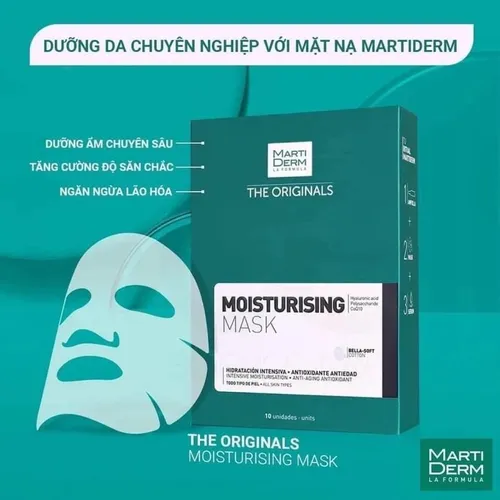 MẶt nạ MartiDerm The Originals Moisturising Mask dưỡng ẩm chuyên sâu - 10 miếng