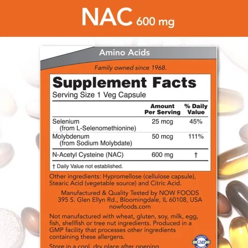 Viên Uống Giải Độc Gan Now Nac 600mg Của Mỹ 250 Viên