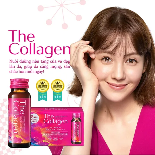 Nước uống The Collagen Shiseido Nhật Bản (Hộp 10 lọ x 50ml)