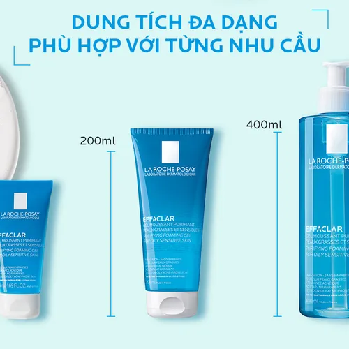 Gel rửa mặt cho da dầu nhạy cảm La Roche-Posay Effaclar Purifying Foaming Gel For Oily Sensitive Skin 400ML