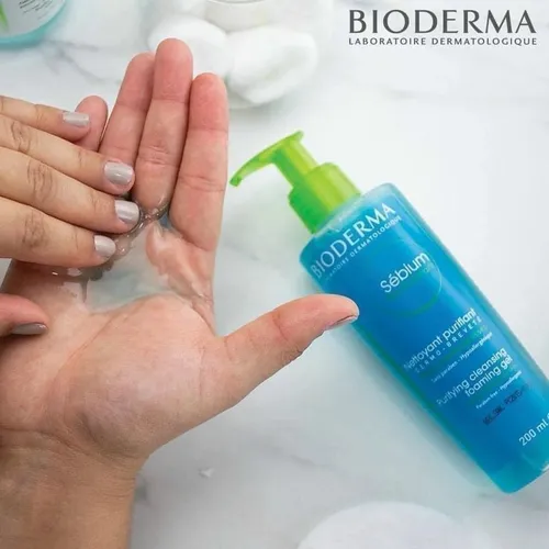 Gel Rửa Mặt Bioderma Sebium Gel Moussant Ngăn Ngừa Mụn Cho Da Dầu 