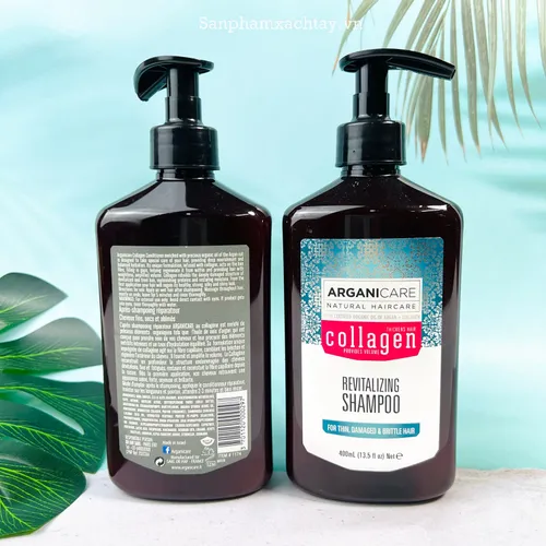 Dầu Gội Xả ArganiCare Collagen Siêu Mượt Tóc 400ml