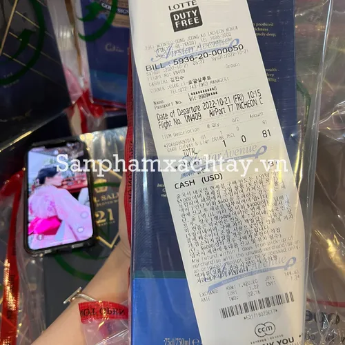 Rượu Chivas 18 Xách Tay Duty Free Hàn Seal Bill 700ML