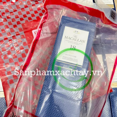 Rượu Macallan 18 năm Double Cask Xách Tay Duty Free Full Seal Bill