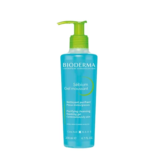 Gel Rửa Mặt Bioderma Sebium Gel Moussant Ngăn Ngừa Mụn Cho Da Dầu 