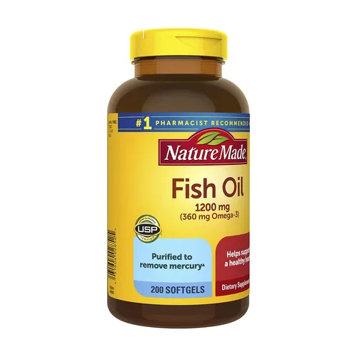 Viên uống dầu cá Omega 3 của Mỹ Nature Made Fish Oil 1200mg Hộp 200 viên