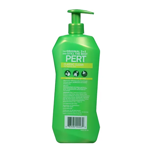 Dầu gội Pert 2 in 1 Classic Clean dành cho Nam 1 lít