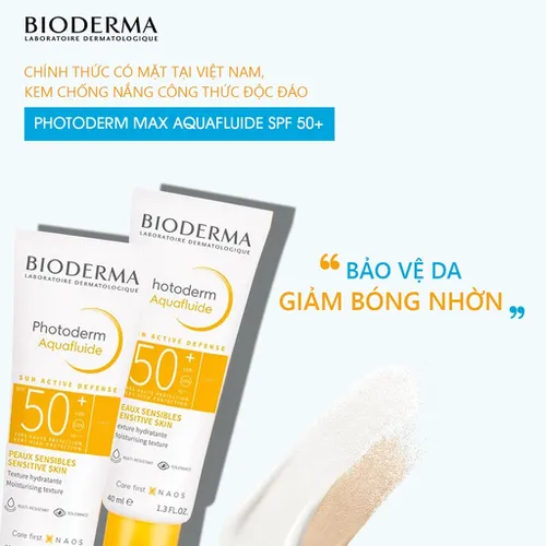 Kem Chống Nắng Bioderma Giảm Bóng Nhờn 40ml (Màu Light)