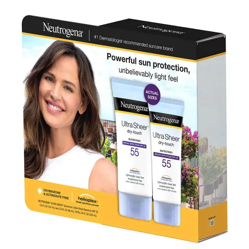 Kem chống nắng Neutrogena SPF55 Ultra Sheer Dry-Touch Set 147ml+88ml