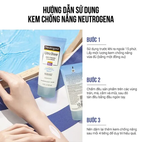 Kem Chống Nắng Neutrogena Ultra Sheer Dry Touch Khô Thoáng SPF 50 PA+++ 88ml