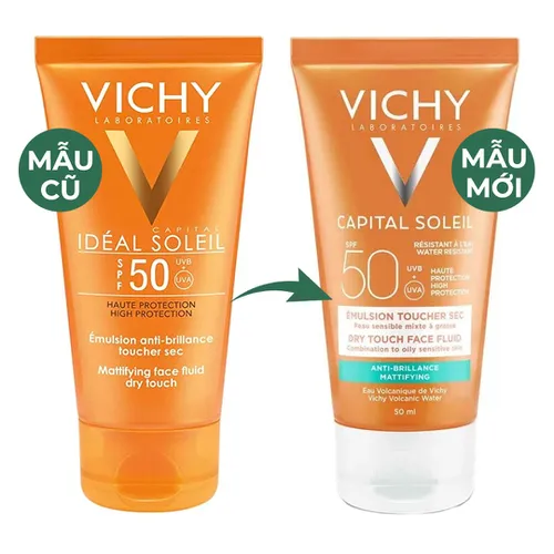 Kem Chống Nắng Vichy Ideal Soleil Mattifying Face Fluid Dry Touch SPF50+ 50ml