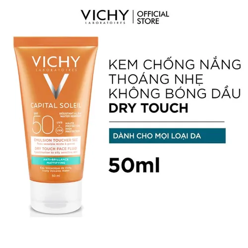 Kem Chống Nắng Vichy Ideal Soleil Mattifying Face Fluid Dry Touch SPF50+ 50ml
