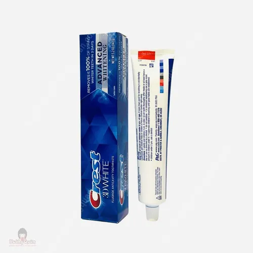 Kem Đánh Răng Crest 3D White 147g Advanced Whitening Của Mỹ