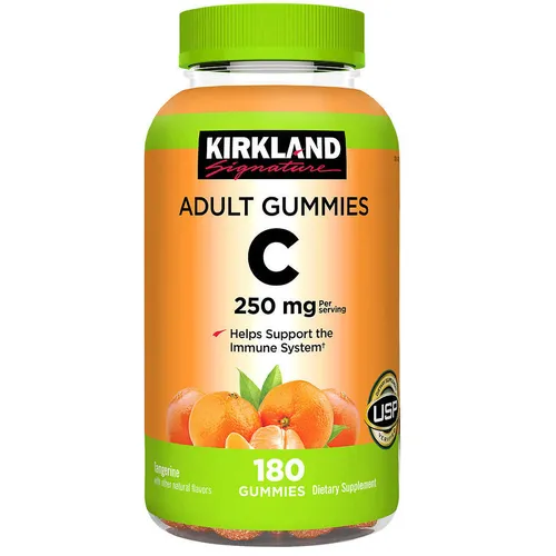 Kẹo C 250mg Adults Gummies Kirkland 180 viên