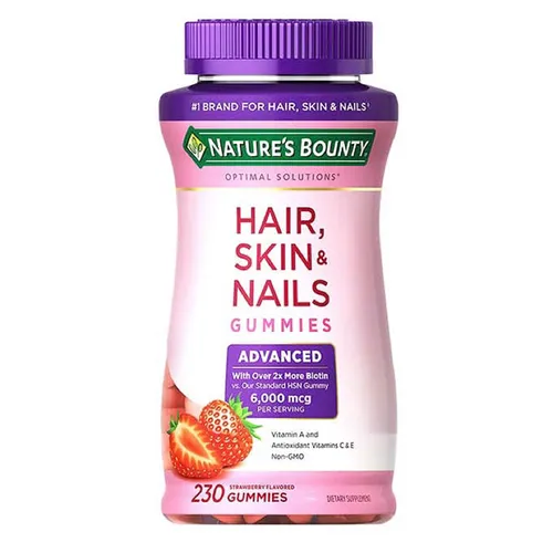 Kẹo dẻo làm đẹp da móng và tóc Nature’s Bounty Advanced Hair Skin & Nails Gummies 230 viên