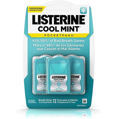 Miếng ngậm thơm miệng Listerine Pocketpaks Fresh Brust 72 miếng