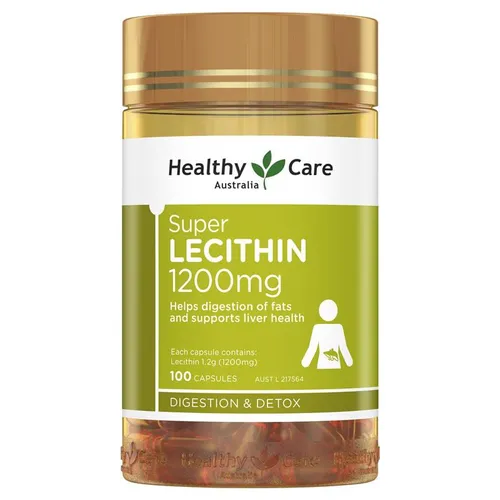 Mầm Đậu Nành Healthy Care Super Lecithin 1200mg Của Úc 100 Viên