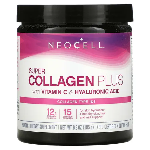 Collagen Neocell Dạng Bột SUPER COLLAGEN PLUS VITAMIN C &HYALURONIC ACID POWDER 195 gram