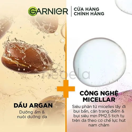Nước Tẩy Trang Garnier Làm Sạch Sâu Lớp Trang Điểm Micellar Oil Infused Cleansing Water