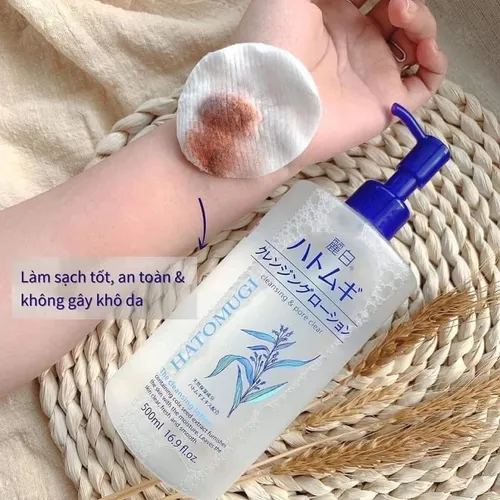 Nước Tẩy Trang Hatomugi Reihaku Hatomugi Cleansing Lotion 500ML Chiết Xuất Hạt Ý Dĩ