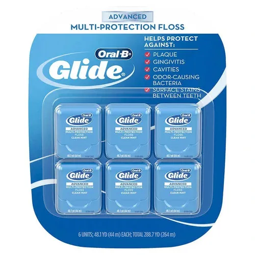 Chỉ Nha Khoa ORAL-B Glide Advanced Multi Protection Floss Clear Vỉ 6 Hộp