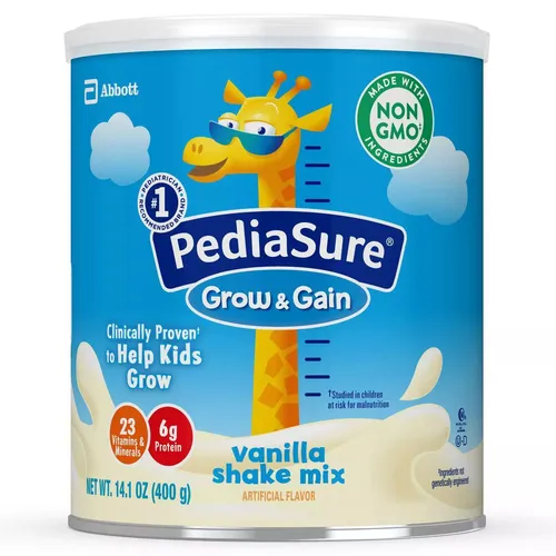 Sữa bột Pediasure Mỹ Grow & Gain 400g – Vị vani, dâu và socola (cho bé từ 2-13 tuổi)