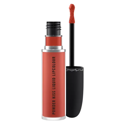 Son Kem Mac Powder Kiss Liquid Lipcolour 998 Sorry Not Sorry Màu Cam Cháy