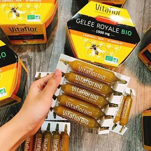 Sữa Ong Chúa Vitaflor Gelée Royale Bio 1500mg Pháp Hộp 30 Ống