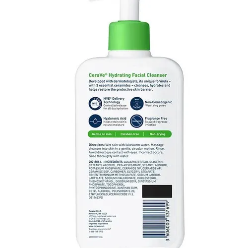 Sữa rửa mặt dưỡng ẩm Cerave Hydrating Facial Cleanser Normal To Dry
