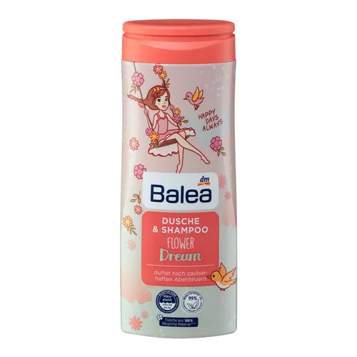 Sữa Tắm Gội Trẻ Em Balea Bé Gái 2in1 Flower Dream 300ml