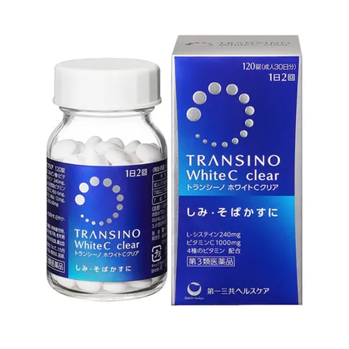 Viên Uống Trắng Da Từ Bên Trong Transino White C Clear 120 Viên (Mẫu mới)