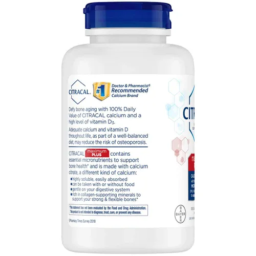 Viên uống bổ sung Canxi Citracal Maximum Calcium Citrate +D3 280 Viên