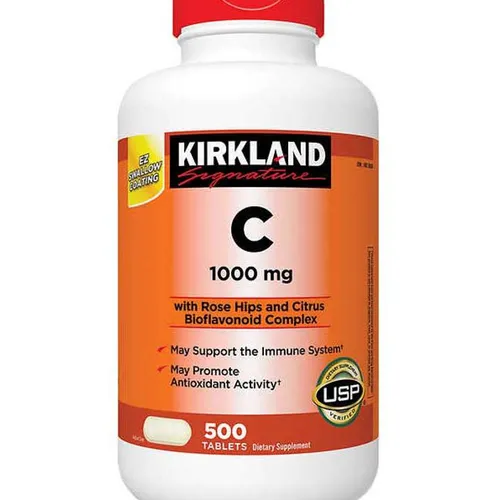 Vitamin C 1000mg Kirkland hộp 500 viên của Mỹ