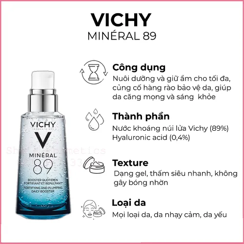 Serum Vichy Mineral 89 Phục Hồi Chuyên Sâu 50ml