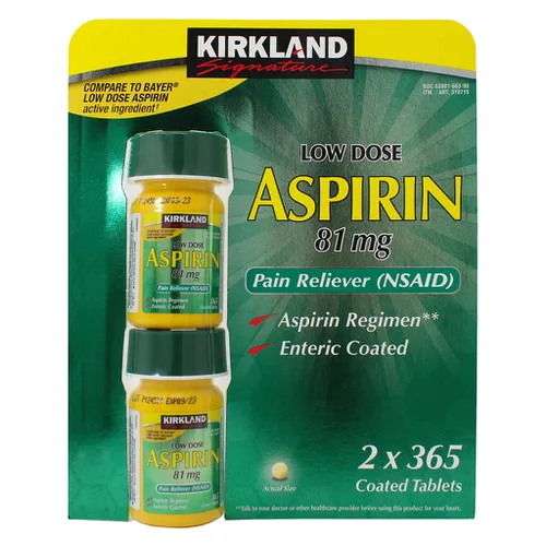 Viên uống giảm đau Kirkland Low Dose Aspirin của Mỹ 2x365 viên